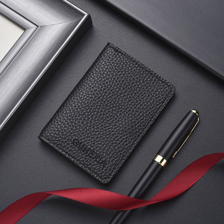 Textured Leather Cardholder Stornfield