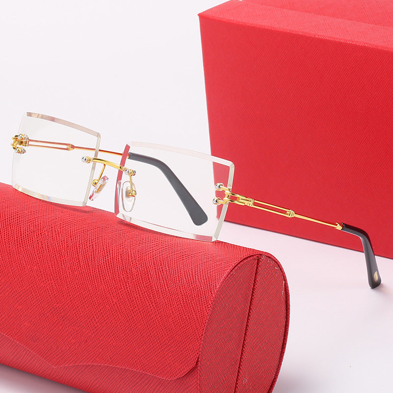 Ladies stylish square sunglasses with luxurious metal accents Stornfield