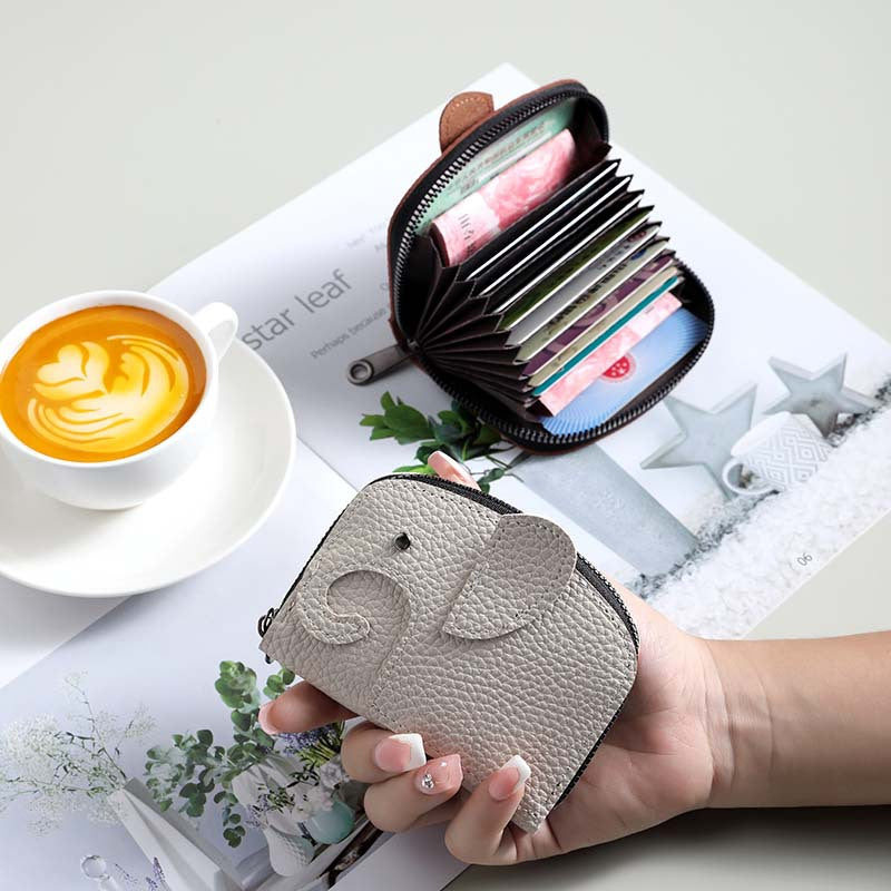 Multifunctional Zippered Card Wallet