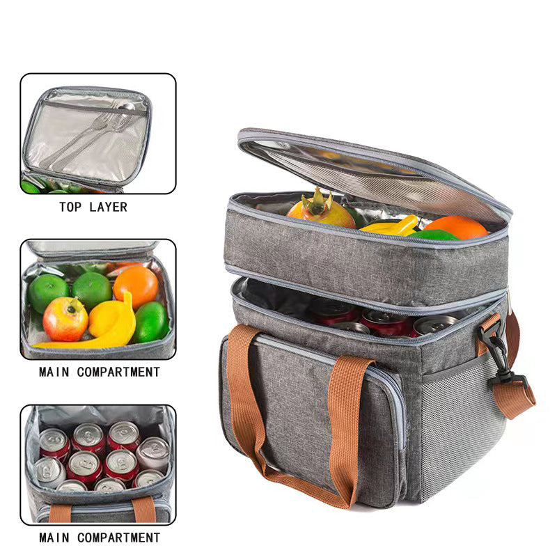 Insulated Multi-Layered Food Storage Carrier