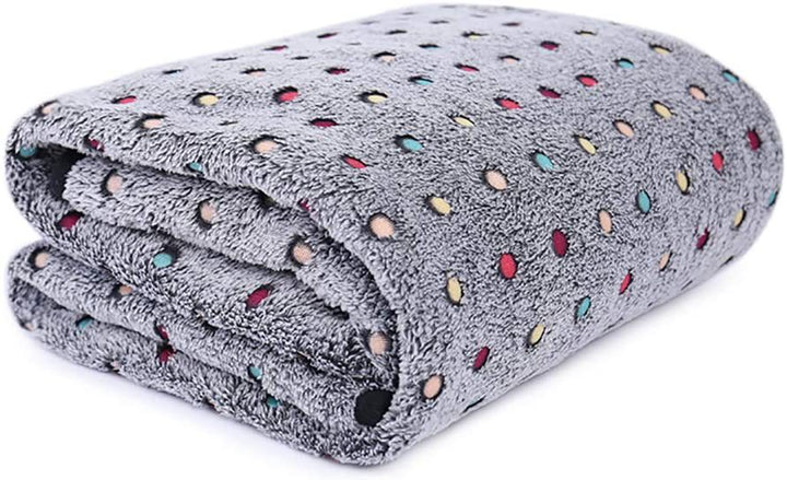 Women's Cozy Plush Blanket with Polka Dot Pattern Stornfield
