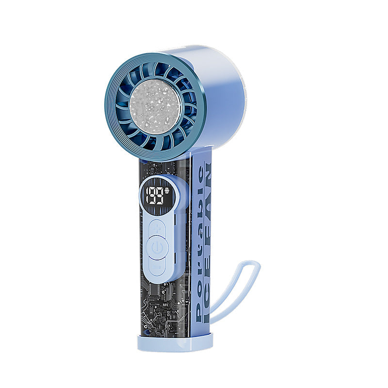 Women's Portable Digital Fan with Temperature Controlled Display Stornfield