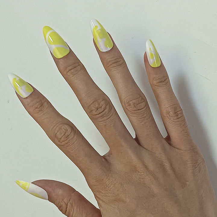 Artificial nails with fruity lime motif Stornfield