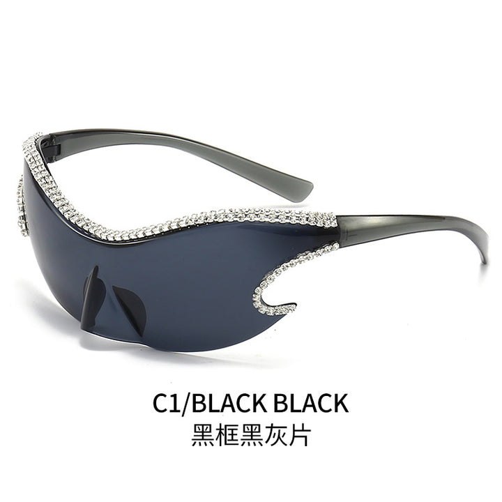 Women's glamorous sunglasses with sparkling rhinestone embellishment Stornfield