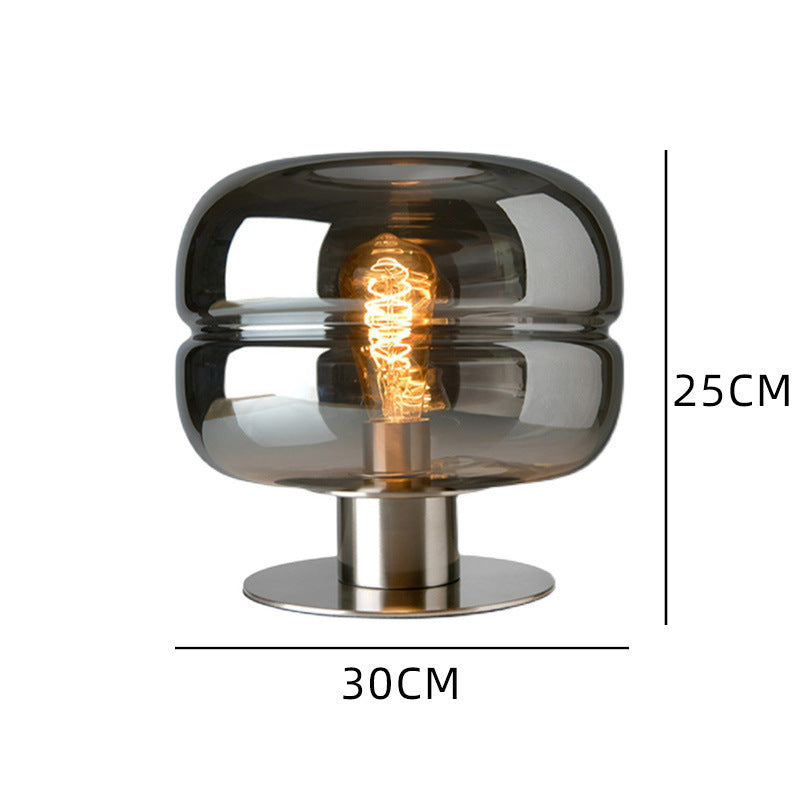 Modern Table Lamp with Crystal Glass Shade