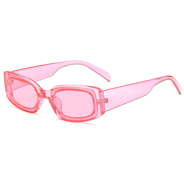 Women's stylish sunglasses with square lenses and transparent frame Stornfield