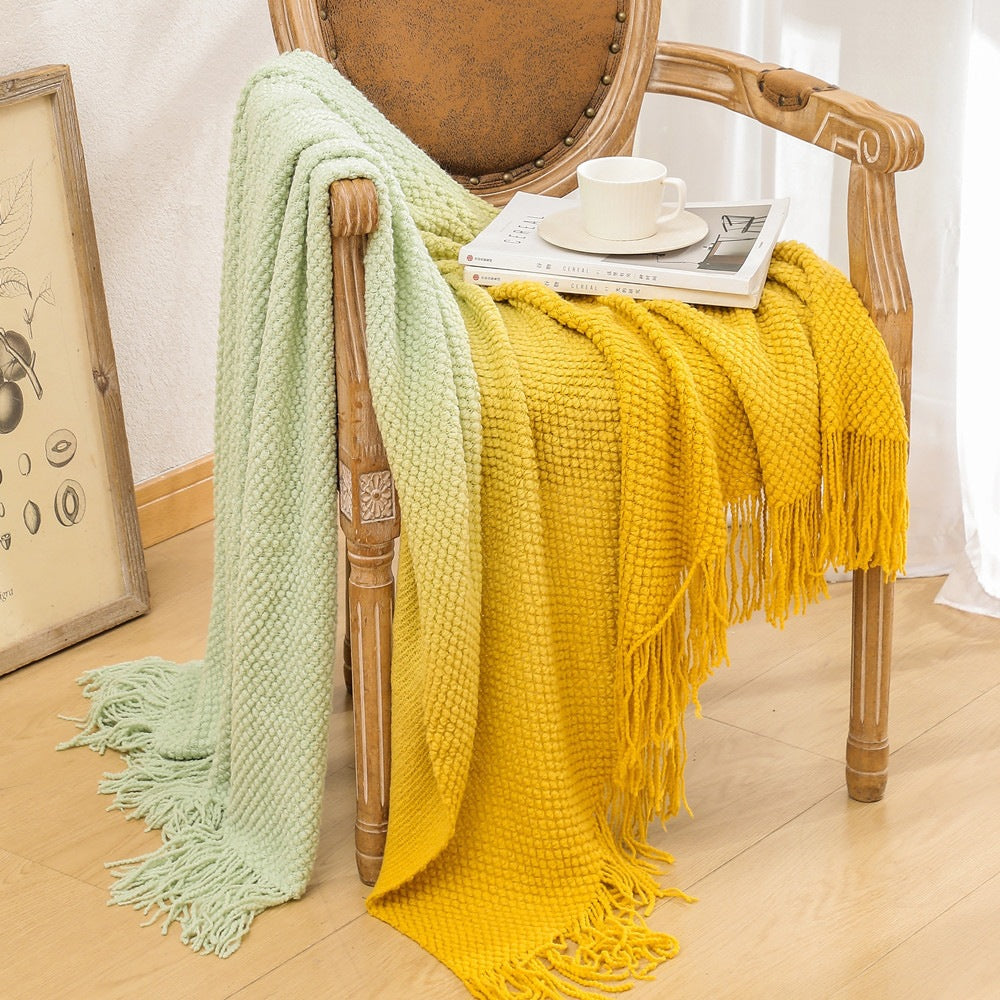Cozy Textured Woven Blanket