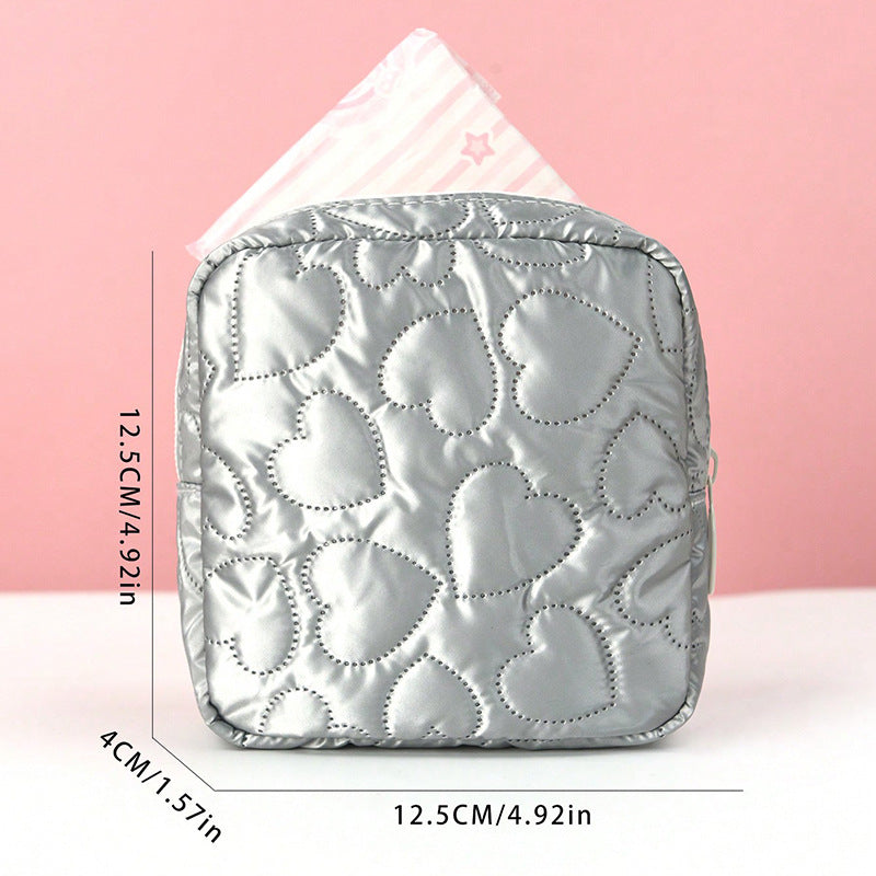 Practical cosmetic bag with heart motif Stornfield