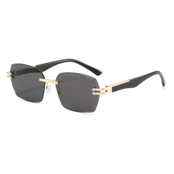 Men's Elegant Square Sunglasses with Wooden Temples Stornfield