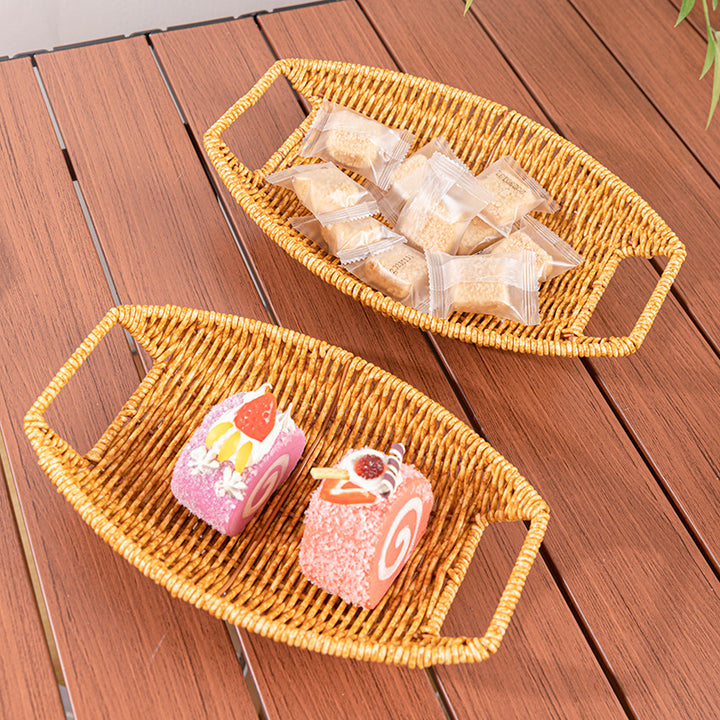 Decorative Handwoven Serving Tray Stornfield