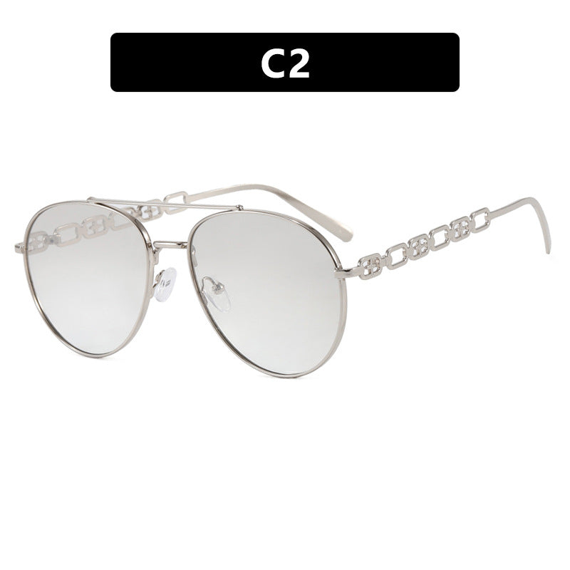 Women's striking sunglasses with luxurious chain detail and polarized lenses Stornfield