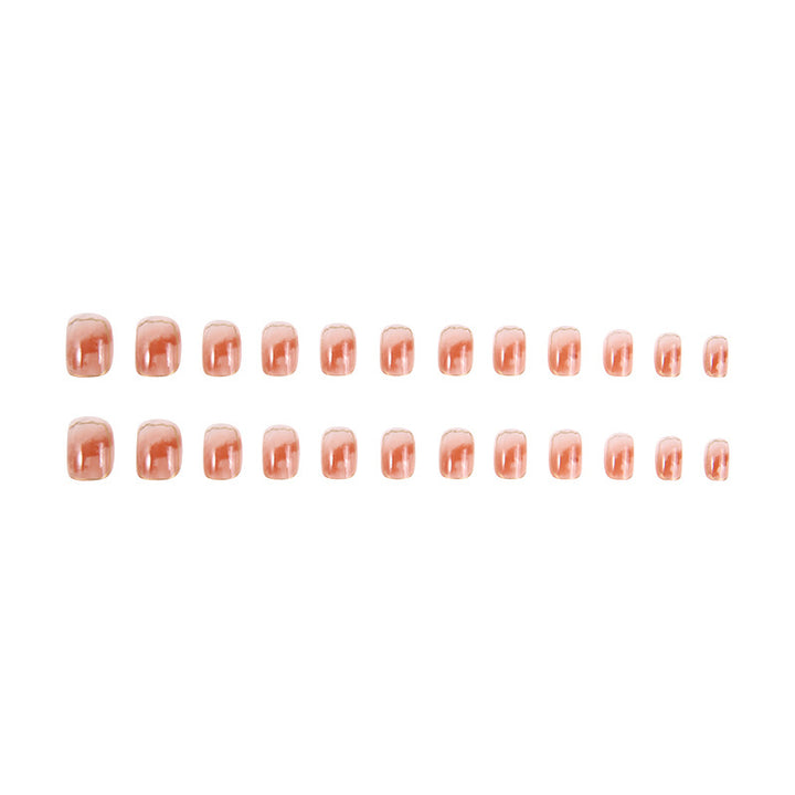Glossy Natural Nail Art Set