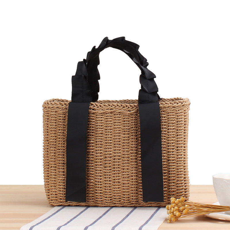 Handbag Made of Woven Material with Elegant Carrying Handles Stornfield