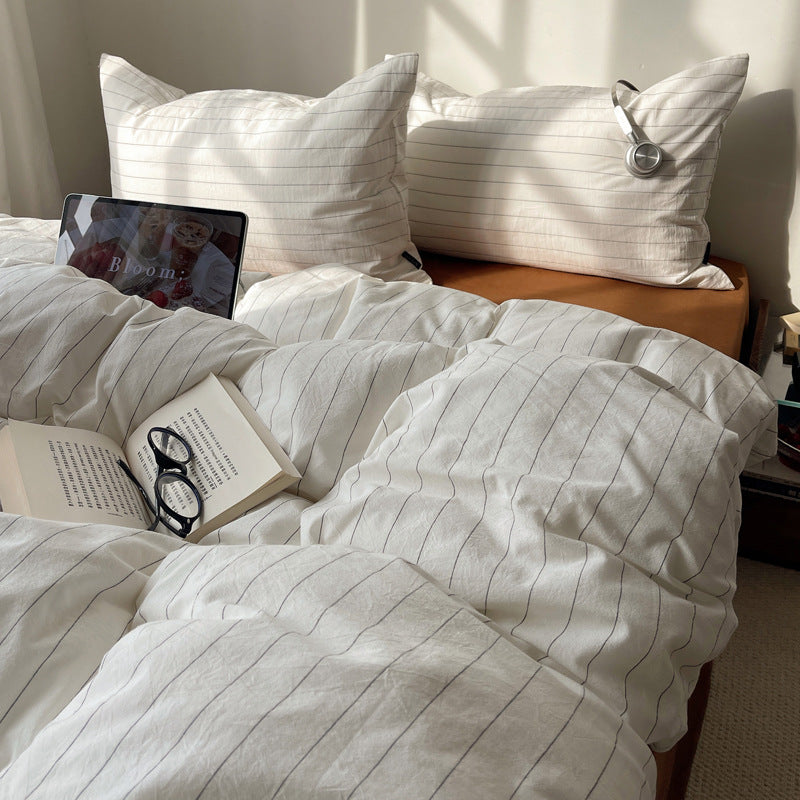 Cozy Gingham Duvet Cover Set