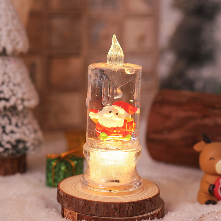 LED Christmas lantern with Santa figure Stornfield