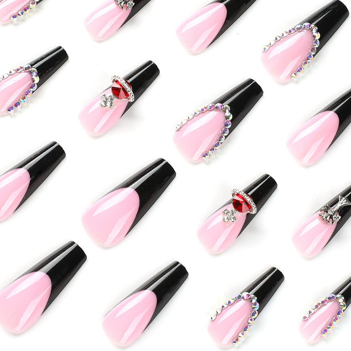 Artful Nail Extensions with Rhinestone and Planet Designs Stornfield