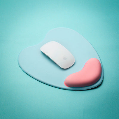 Heart-Shaped Mouse Pad with Wrist Support