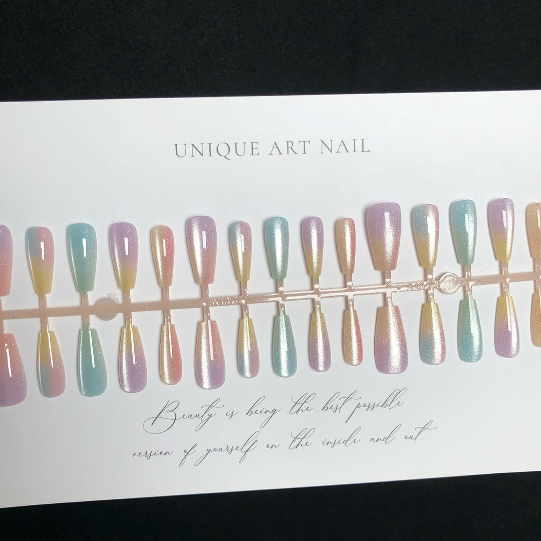 Ombre Glitter Press-On Nail Tips