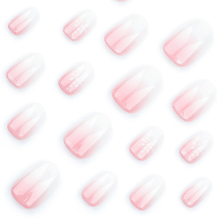 Artful Nail Extensions with Glitter and Snowflake Design Stornfield