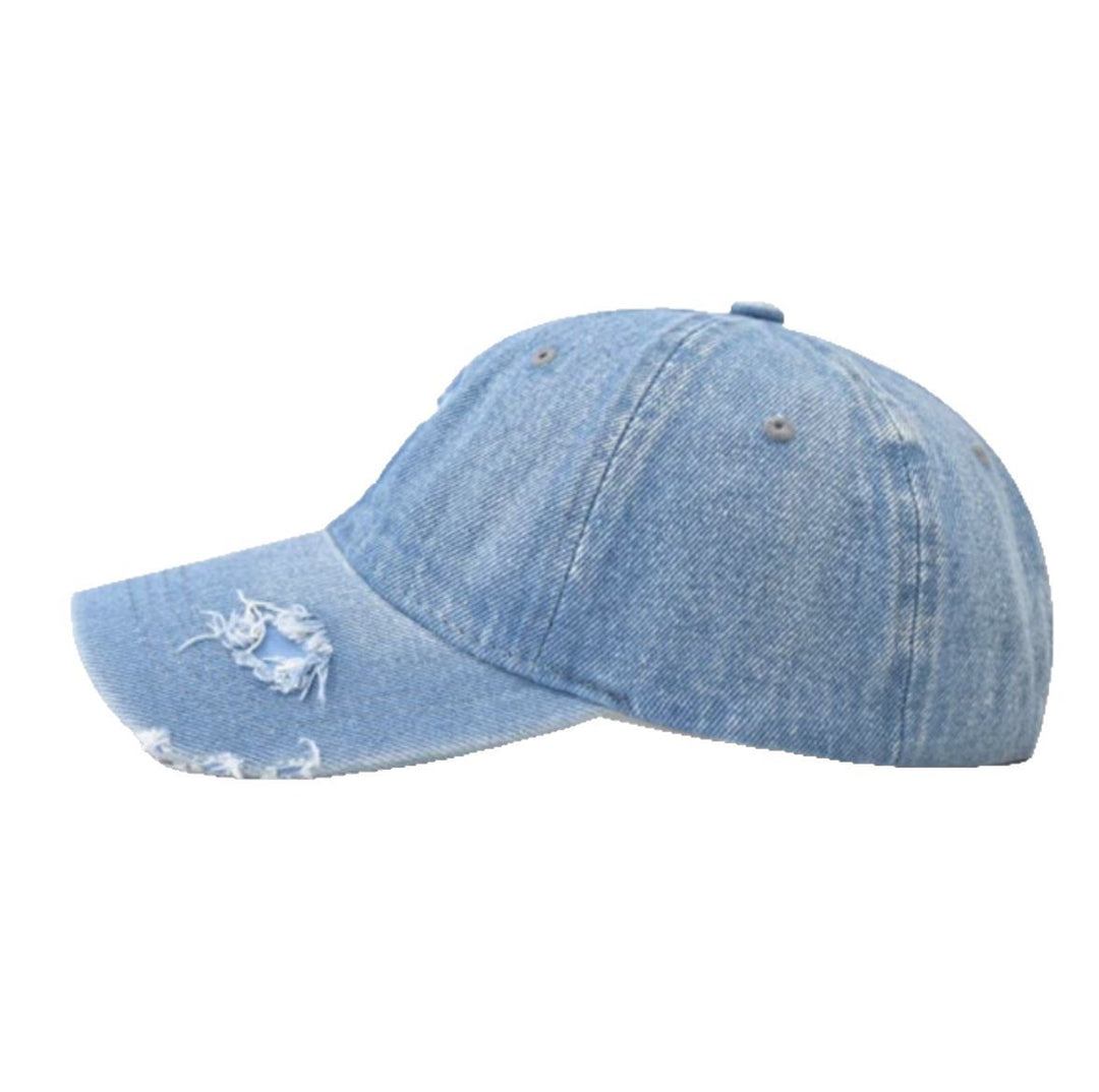 Women's Distressed Denim Baseball Cap Stornfield 1784188163
