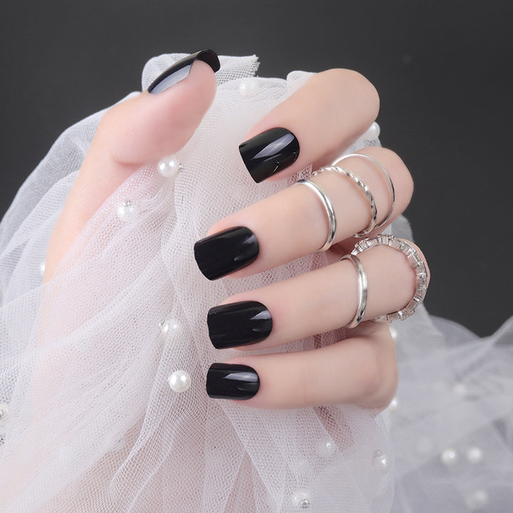 High-Gloss Square Press-On Nails Stornfield