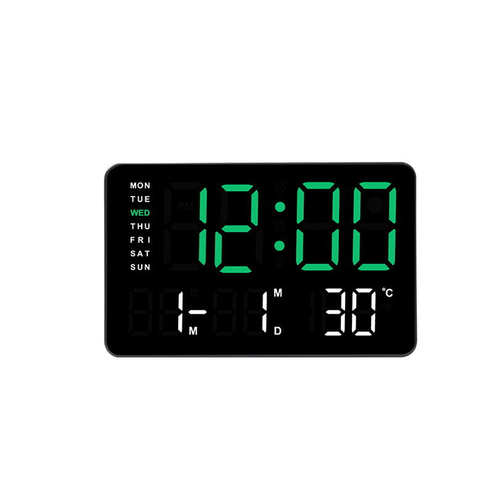 Digital Wall Clock with Temperature and Date Display Stornfield