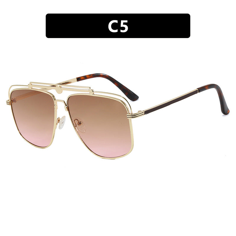 Women's elegant square sunglasses with gold accents Stornfield