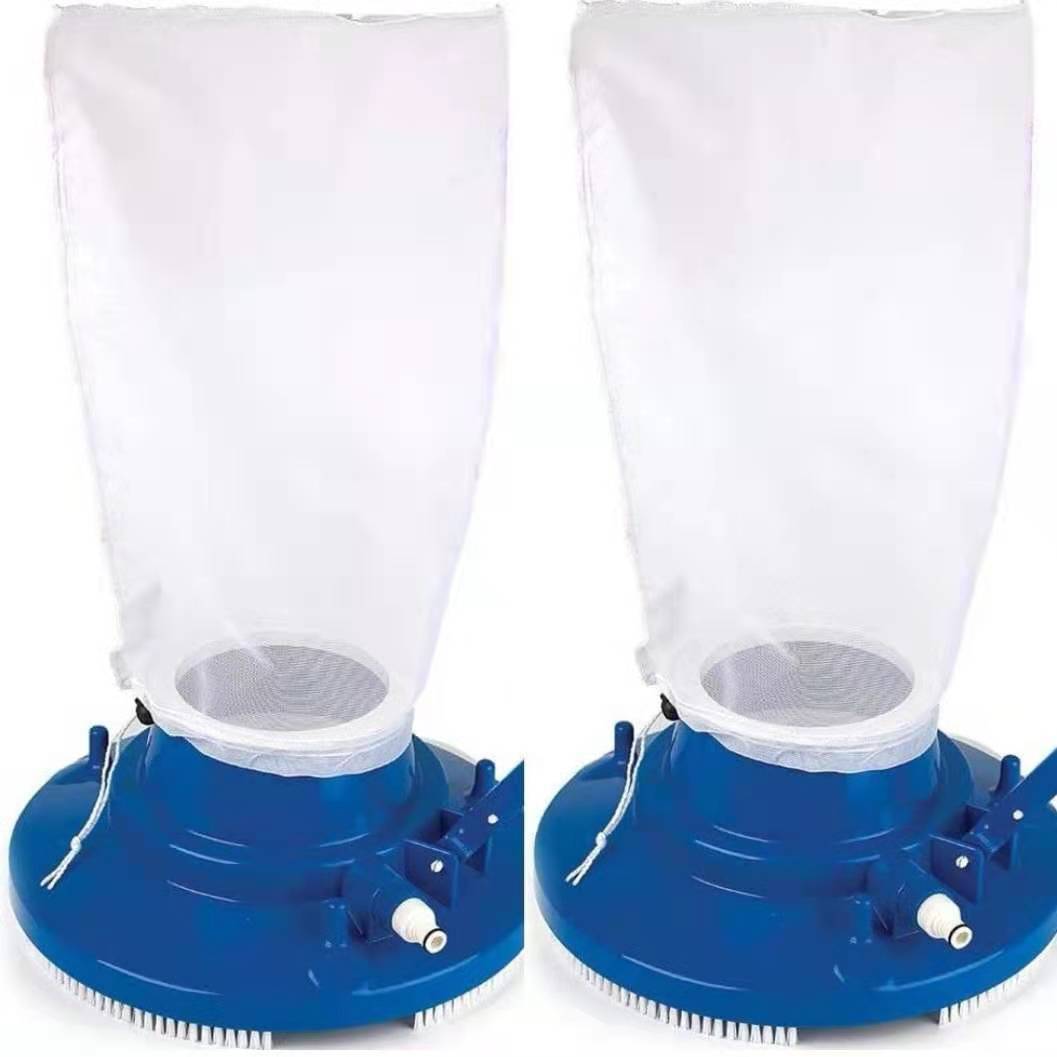 Automatic suction pool leaf vacuum bag with reusable fine mesh and universal hose connector Stornfield