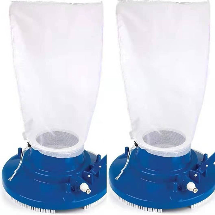 Automatic suction pool leaf vacuum bag with reusable fine mesh and universal hose connector Stornfield