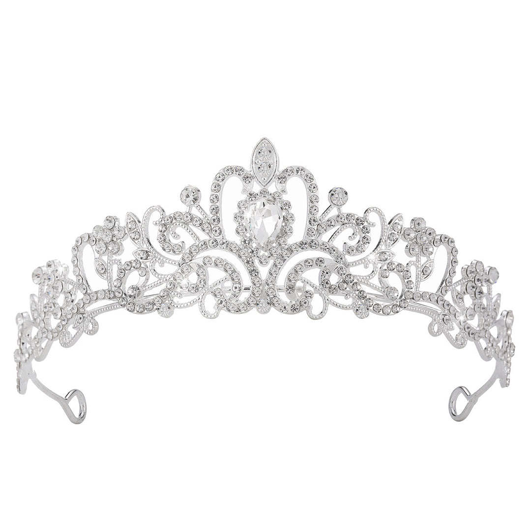 Ladies Sparkling Crystal Tiara with Filigree Design Stornfield