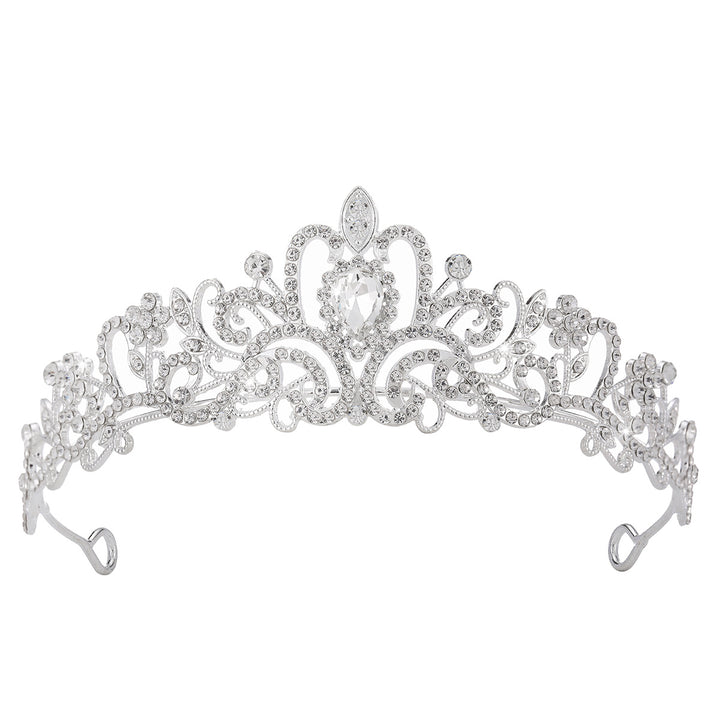 Ladies Sparkling Crystal Tiara with Filigree Design Stornfield