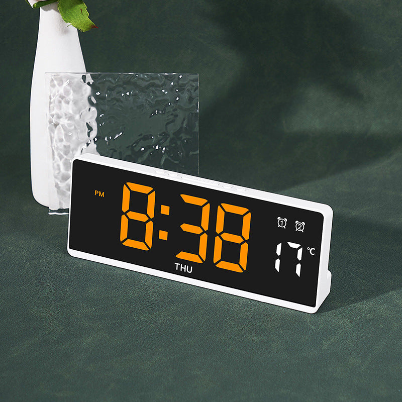Digital alarm clock with large LED display and weather forecast Stornfield