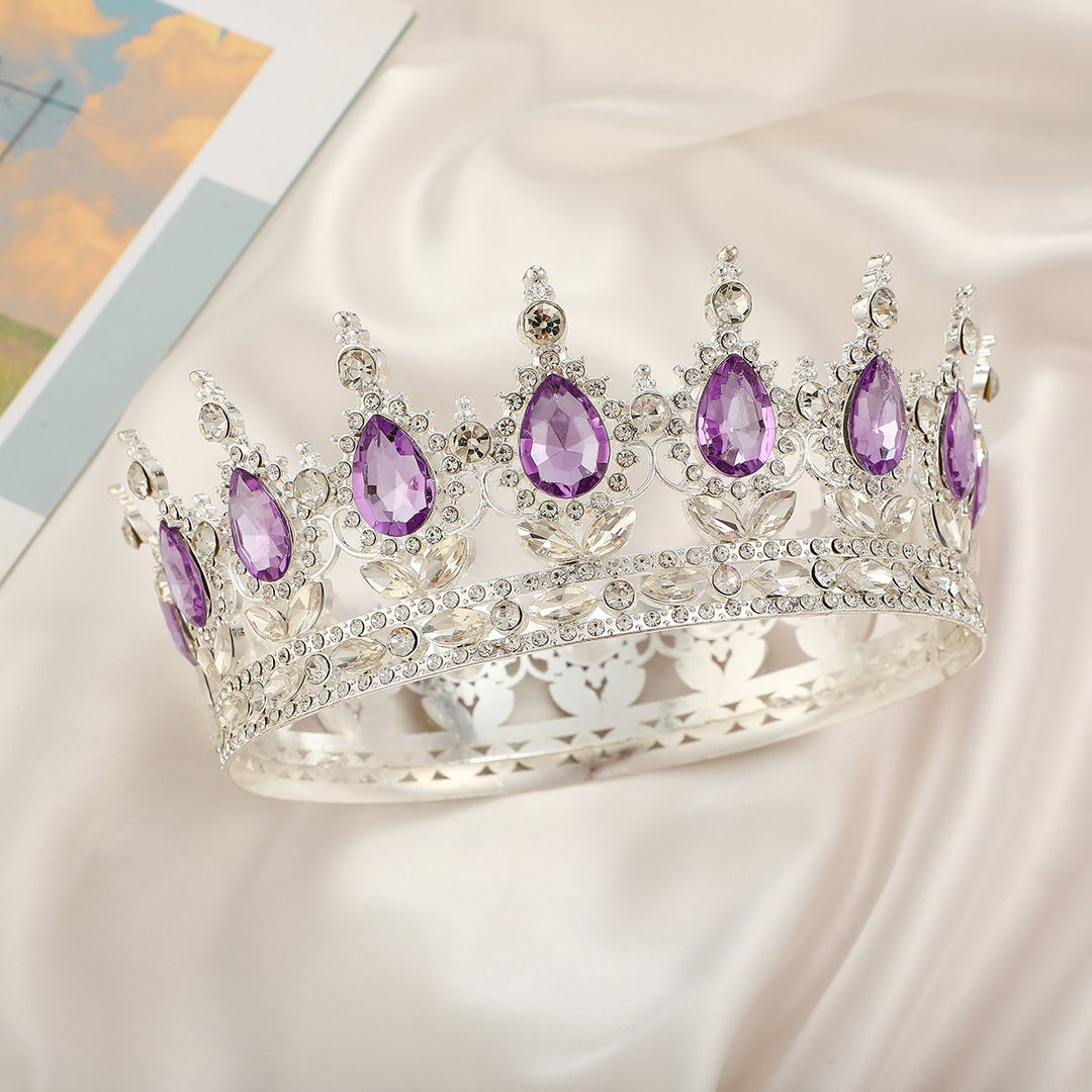 Ladies Luxurious Festive Crown with Shining Gemstones Stornfield