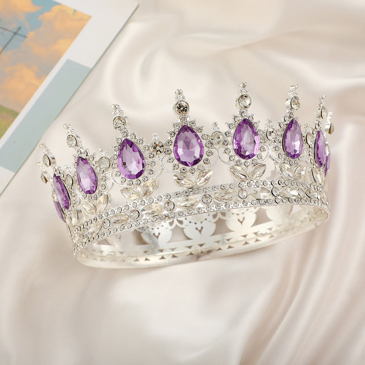 Ladies Luxurious Festive Crown with Shining Gemstones Stornfield