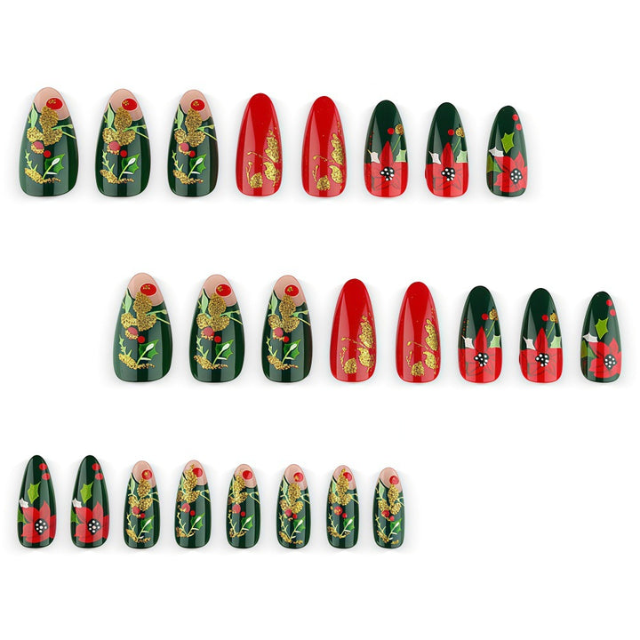 Artificial Nail Set with Festive Design Stornfield
