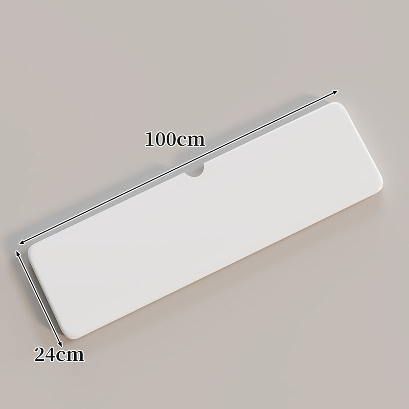 Ergonomic Solid Wood Keyboard Palm Rest with Cable Notch