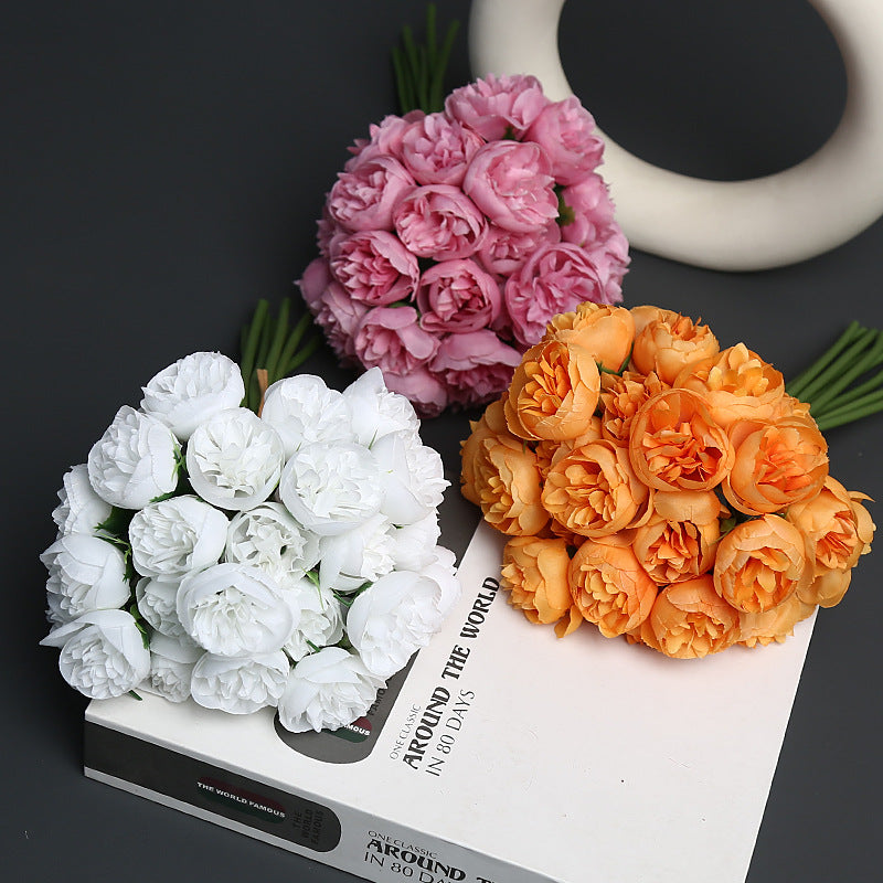 Realistic Faux Flower Bouquet
