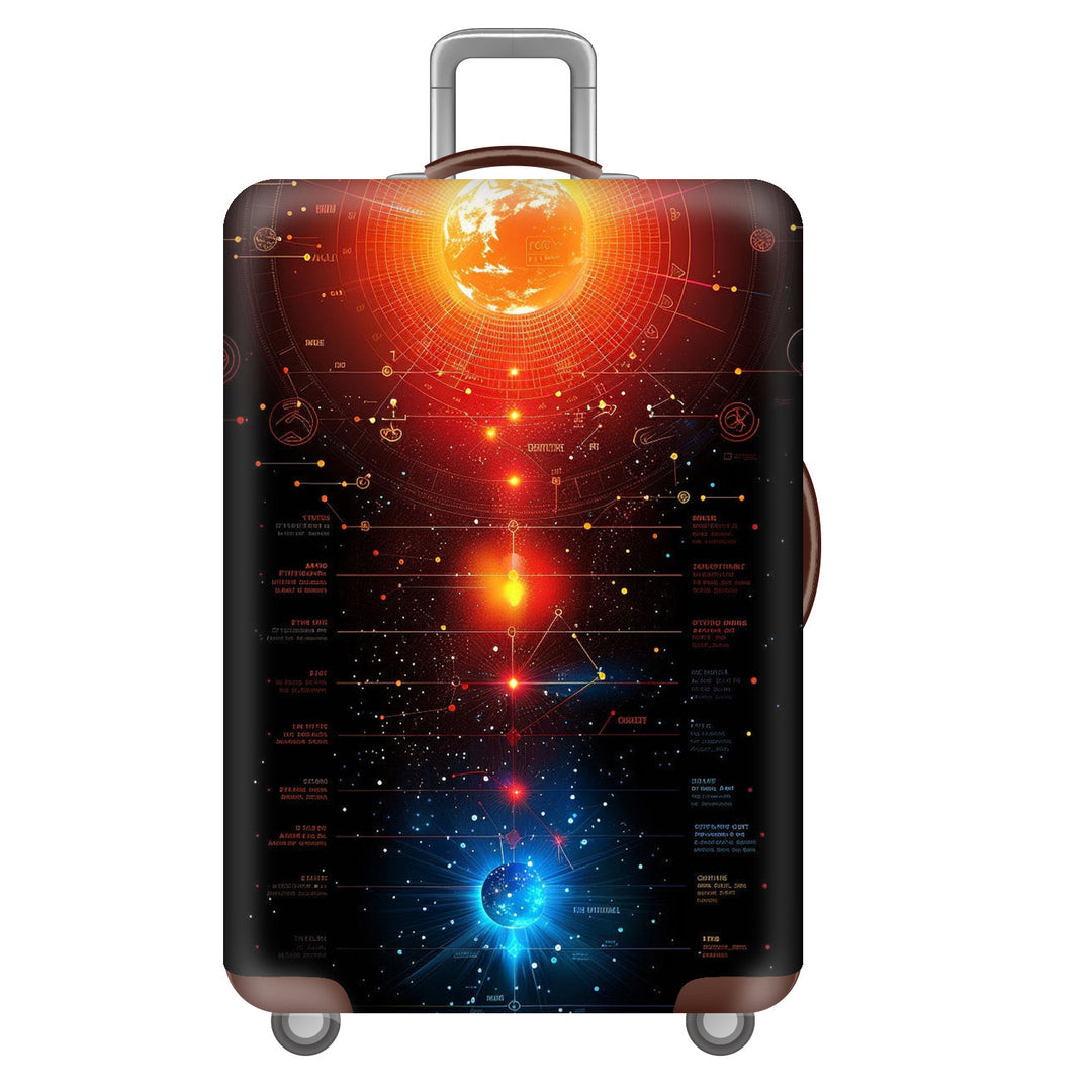 Unisex Hard-shell Suitcase with Impressive Futuristic City Design Stornfield