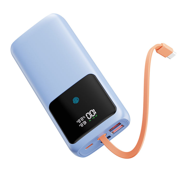 Power bank with LED display and integrated charging ports Stornfield
