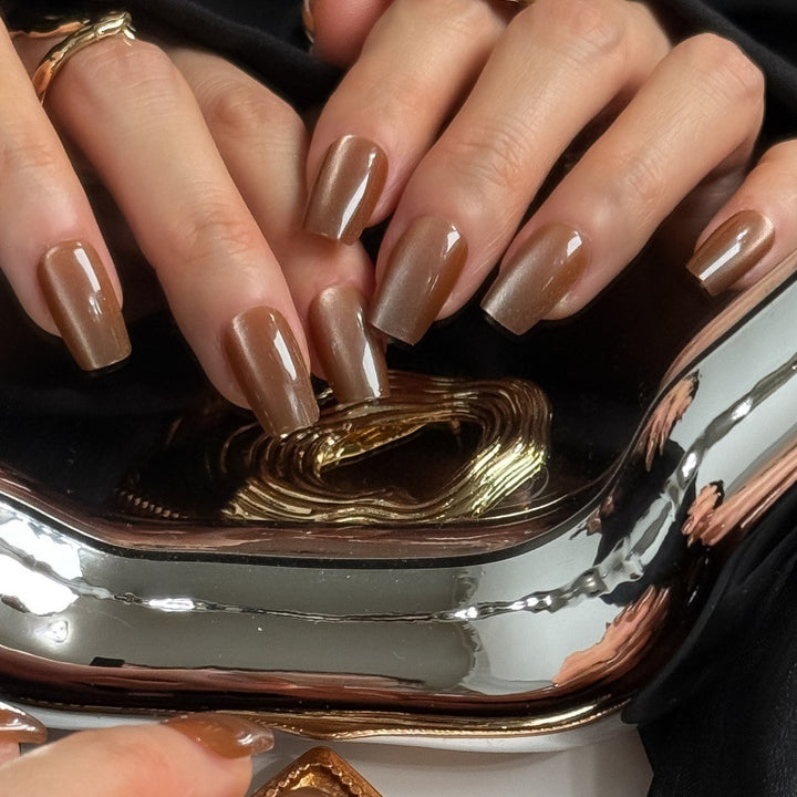 Elegant artificial nails with gentle ombre finish Stornfield