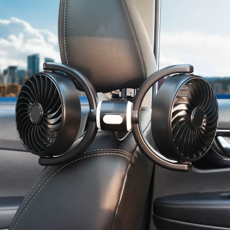 Unisex double fan with flexible holder Stornfield