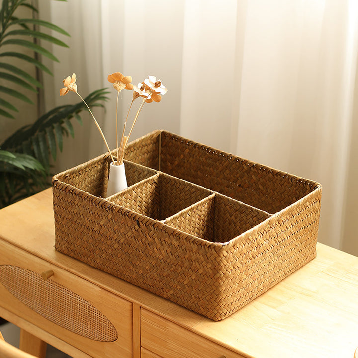 Unisex Versatile Storage Basket with Three Compartments Stornfield