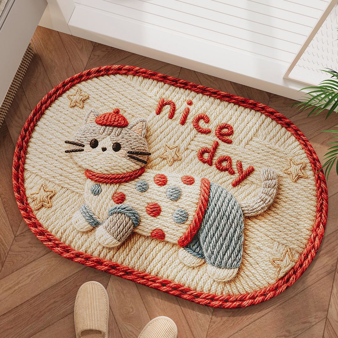 Adorable Dog-Themed Non-Slip Bath Mat