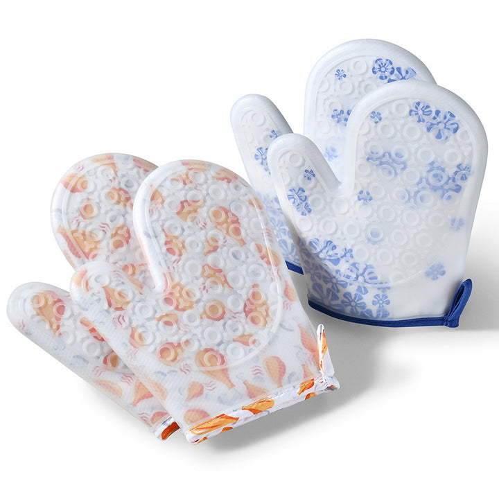 Heat-resistant silicone oven mitts with non-slip surface Stornfield
