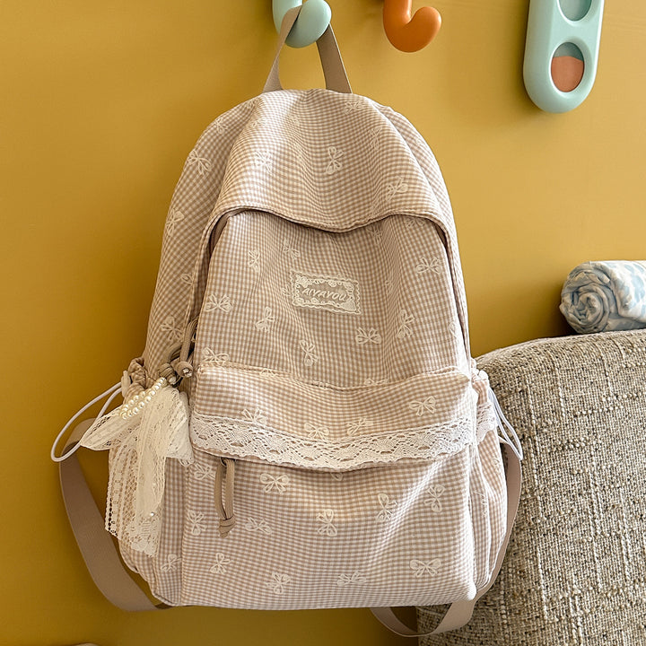 Sweet Floral-Embellished Backpack Stornfield