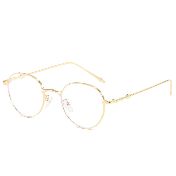 Ladies elegant round sunglasses with stylish metal frame Stornfield