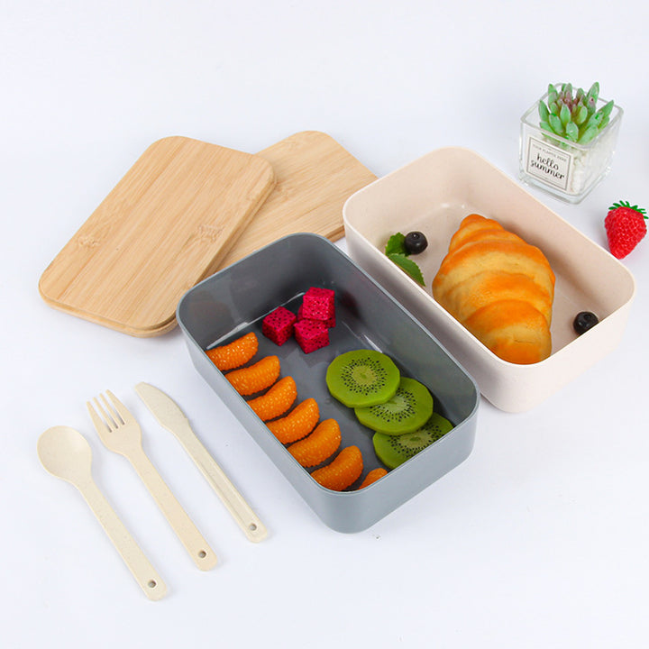 Eco-Friendly Bento Storage Box with Utensils
