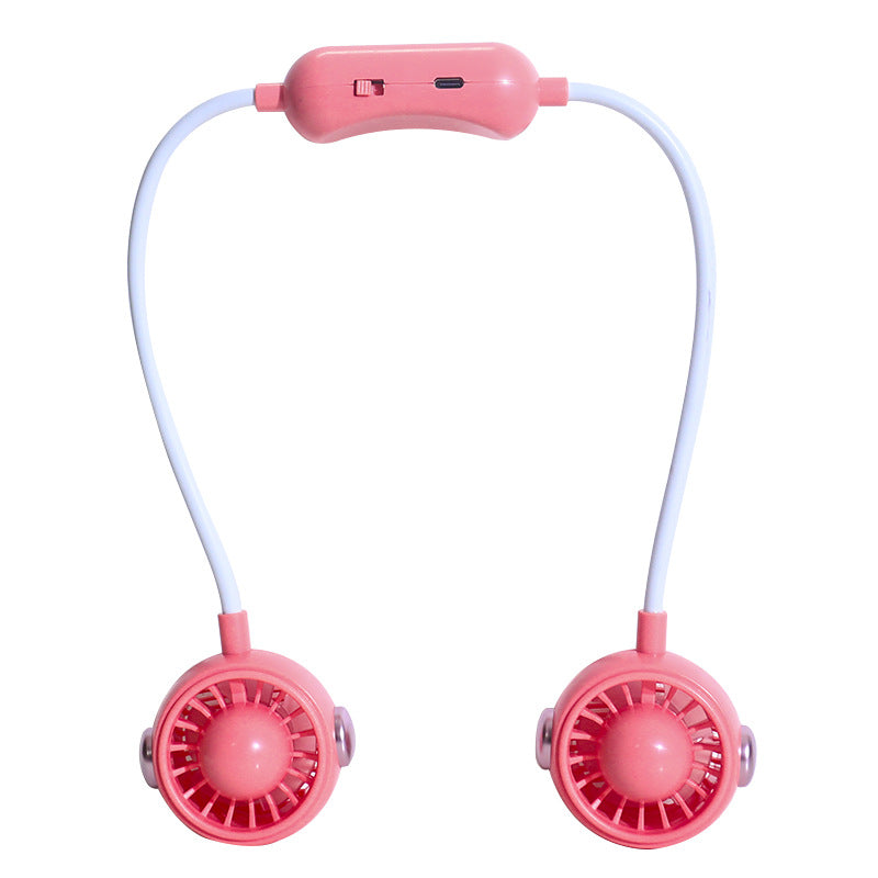 Women's Portable USB Neck Fan with Flexible Holder Stornfield