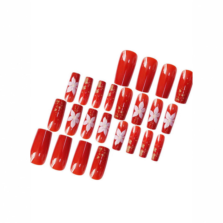 Floral-Design Press-On Nail Art Set Stornfield