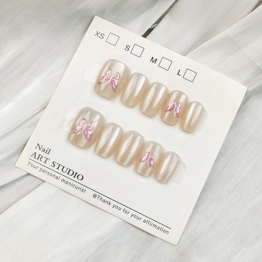 Artificial nail tips with shimmering design Stornfield
